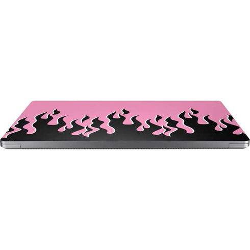 Pink Flames Laptop Skins